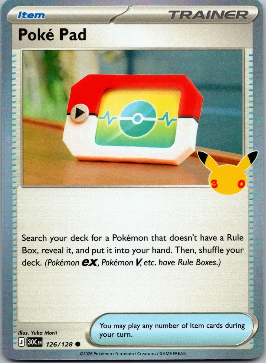 Poké Pad Pokémon card front, exact RAWCATCH inventory item HH-000120