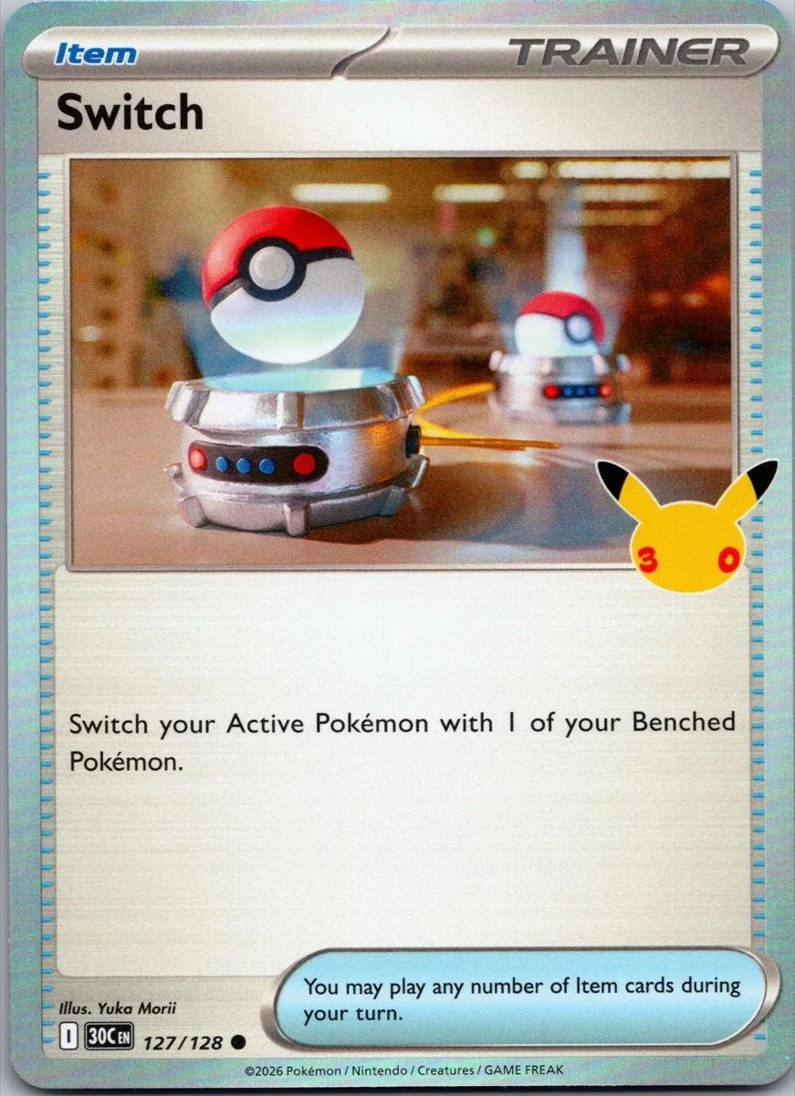 Switch Pokémon card front, exact RAWCATCH inventory item HH-000223